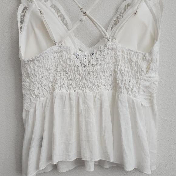J for Justify White Lace Tiered Camisole - Picture 6 of 12